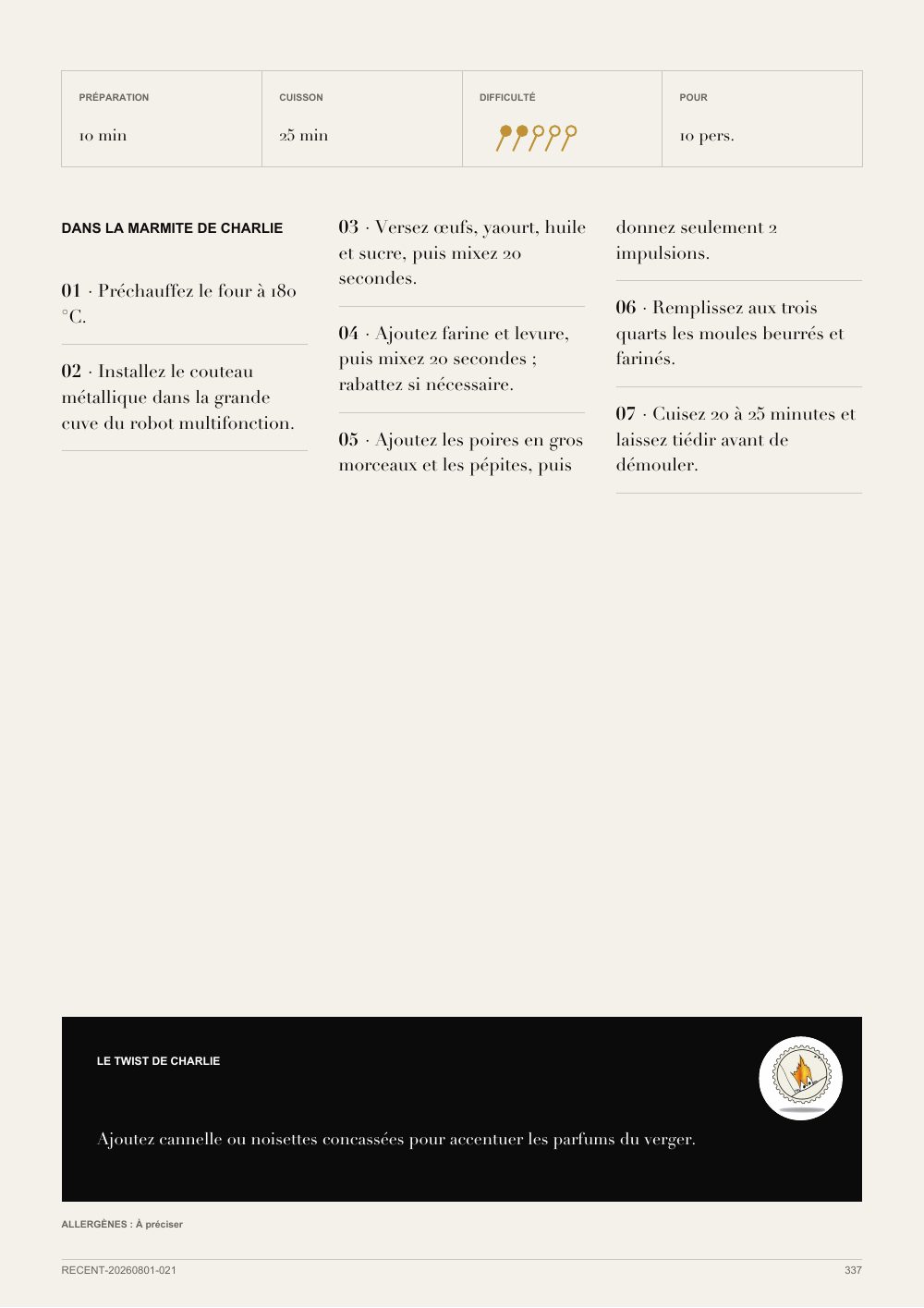 Aperçu d’une page du Grimoire